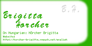 brigitta horcher business card
